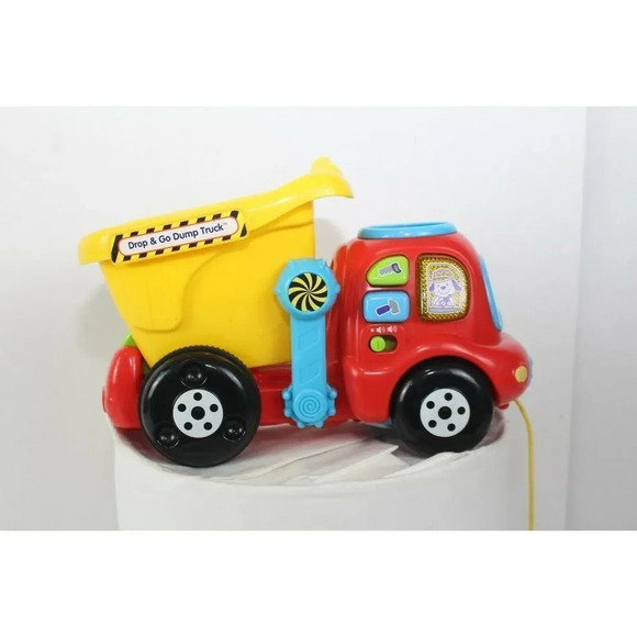 VTech Drop and Go Dump Truck, Yellow - Picture 1 of 5